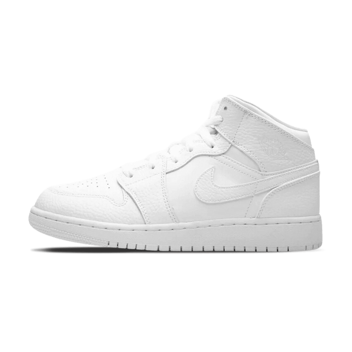 Air Jordan 1 Mid GS 'Triple White'