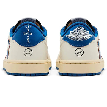 Fragment Design x Travis Scott x Air Jordan 1 Retro Low OG 'White Blue'