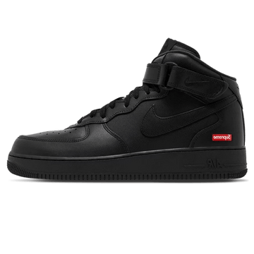Supreme x Air Force 1 Mid 'Box Logo - Triple Black'