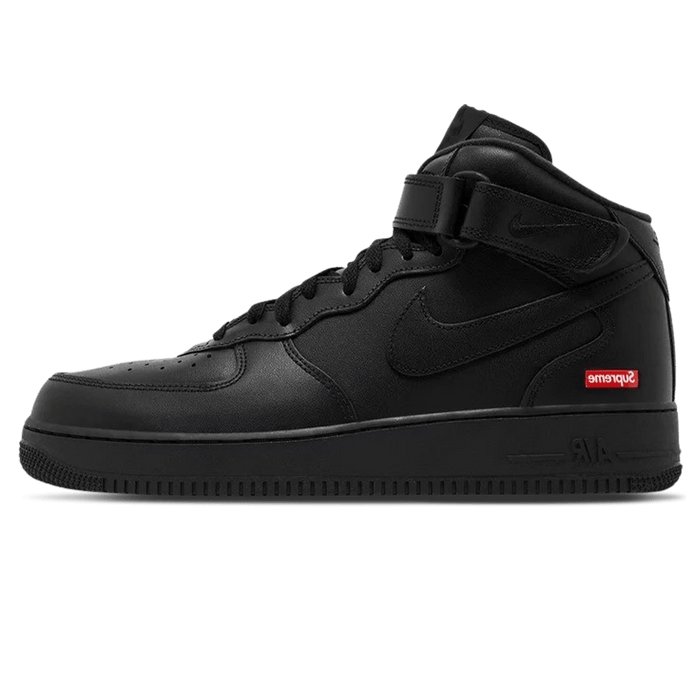 Supreme x Air Force 1 Mid 'Box Logo - Triple Black'