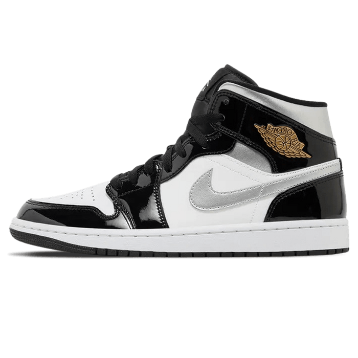 Air Jordan 1 Mid SE 'Black White Metallic Silver'