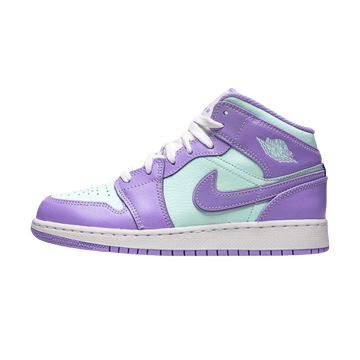 Air Jordan 1 Mid GS 'Purple Aqua'